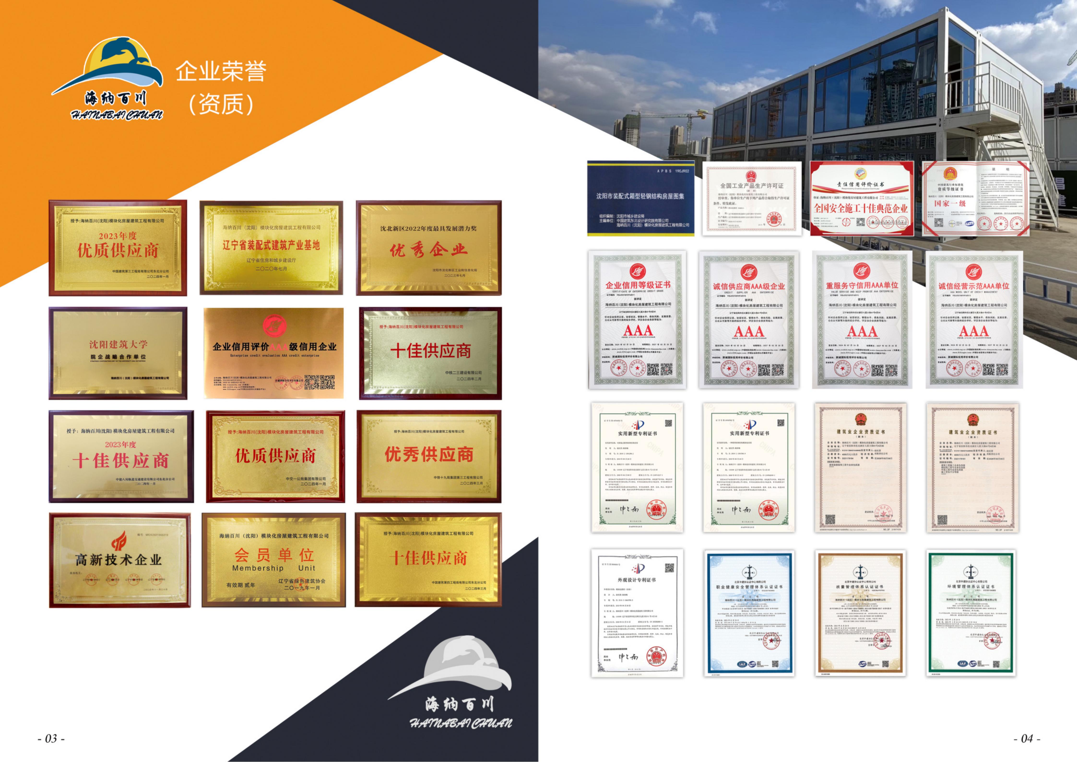 阜新打包箱式房